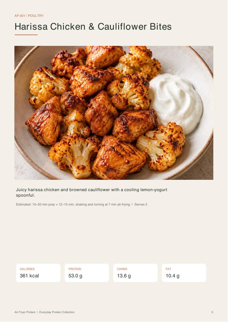 Air Fryer Protein — 30 High-Protein Recipes